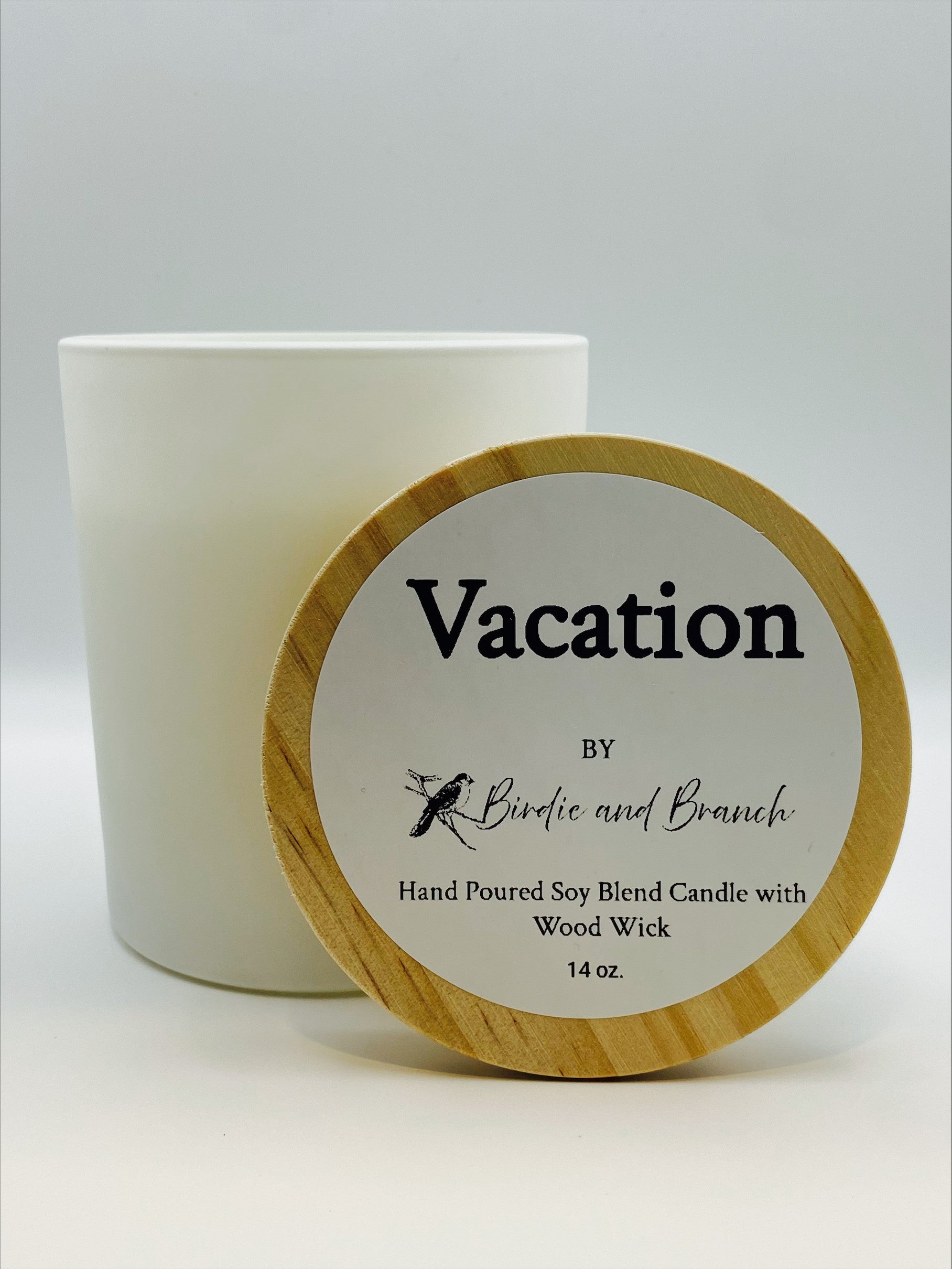 Vacation Soy Blend Candle with Wood Wick