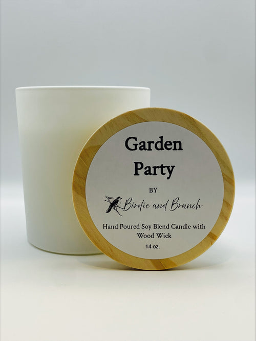 Garden Party Soy Blend Candle with Wood Wick