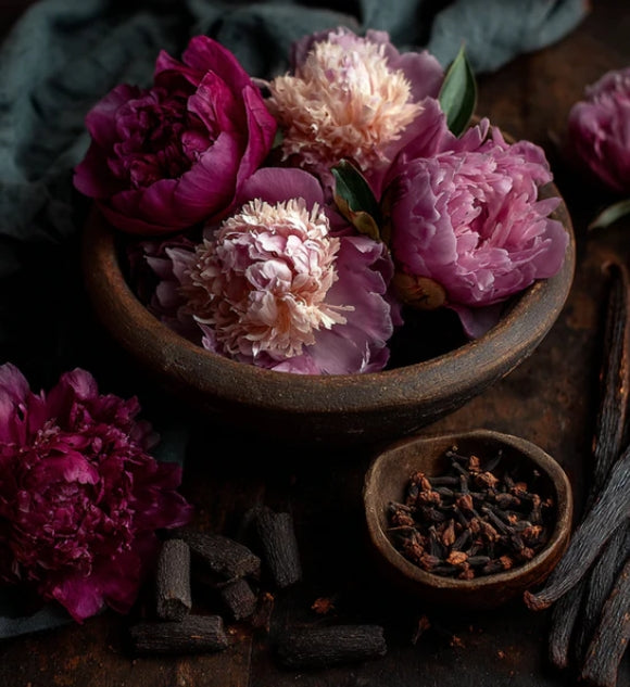 Velvet Peony and Incense Soy Blend Candle