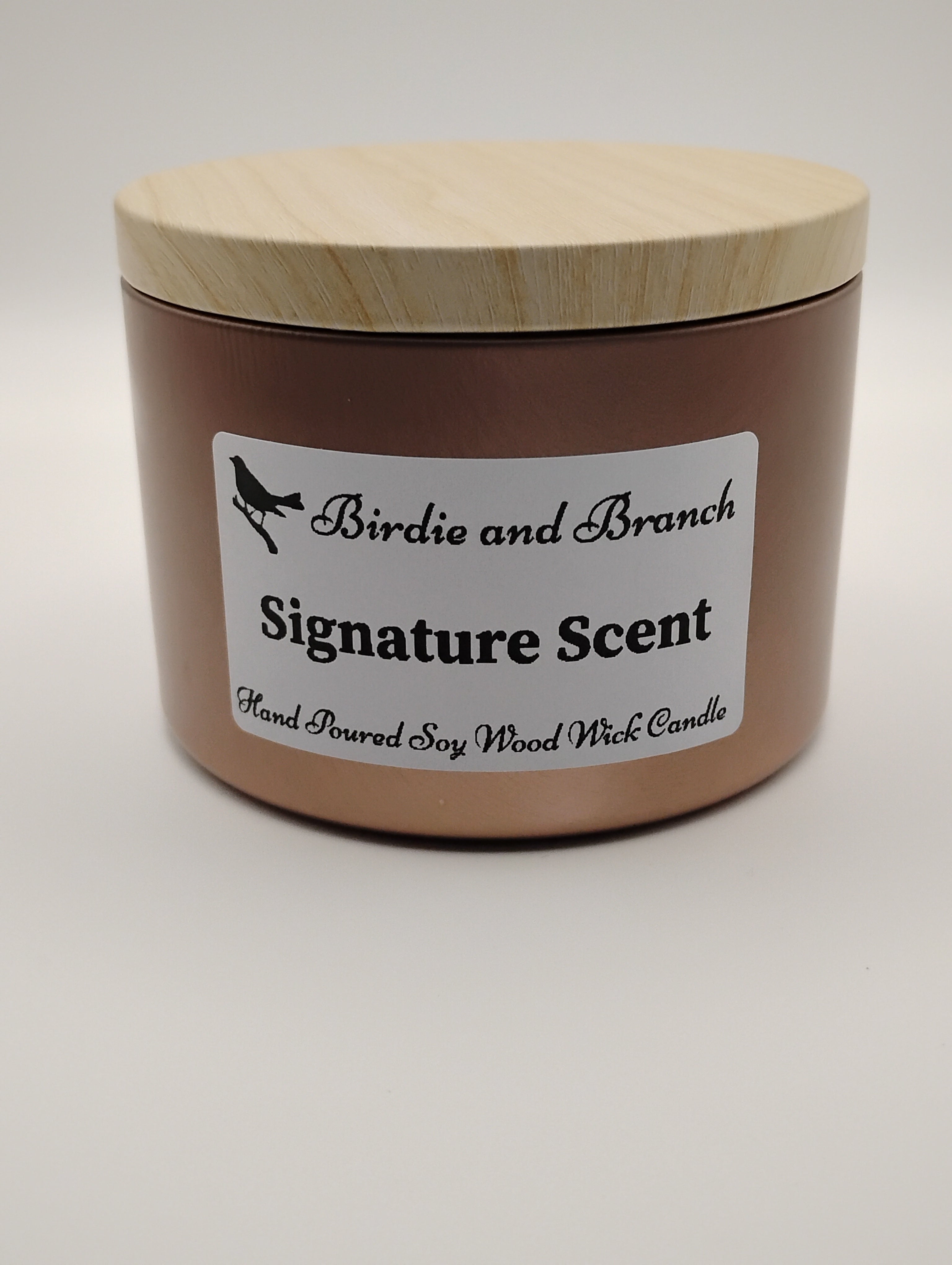 Signature Scent 8 oz. Hand Poured Wood Wick Candle