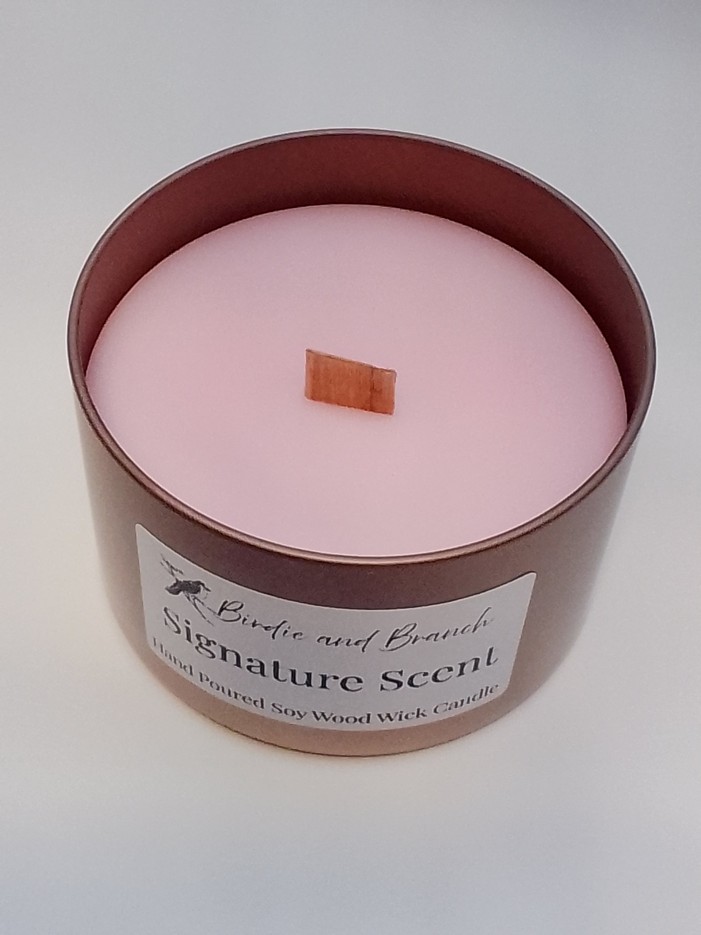 Signature Scent 8 oz. Hand Poured Wood Wick Candle