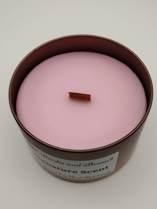 Signature Scent 8 oz. Hand Poured Wood Wick Candle