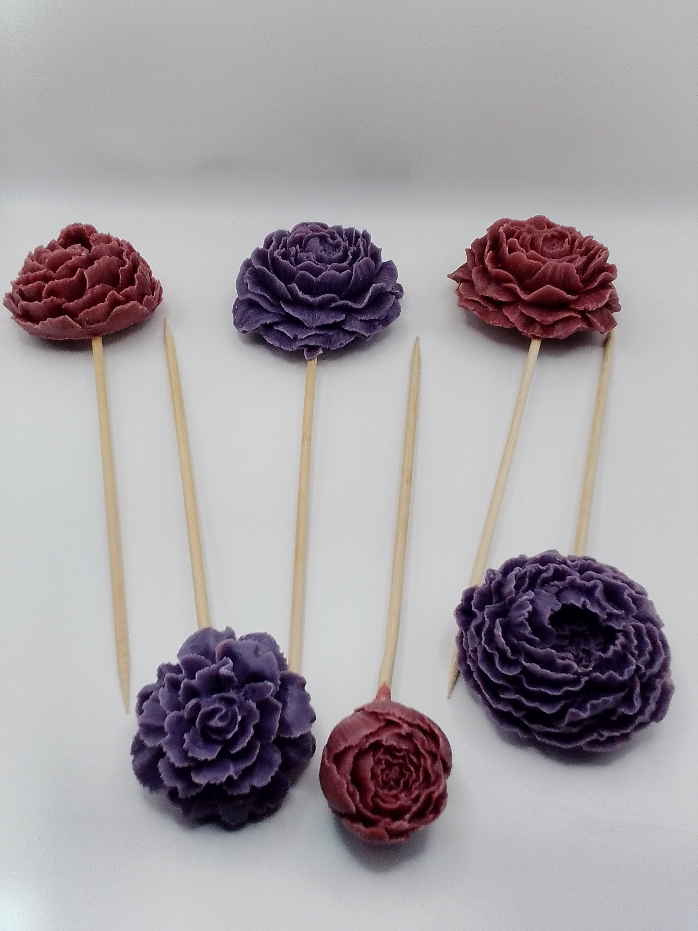 Wax Floral Stems - 6 Count