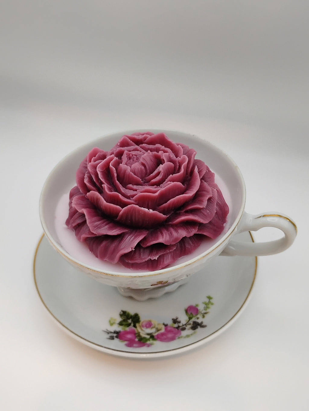 Vintage Tea Cup Wickless Candle