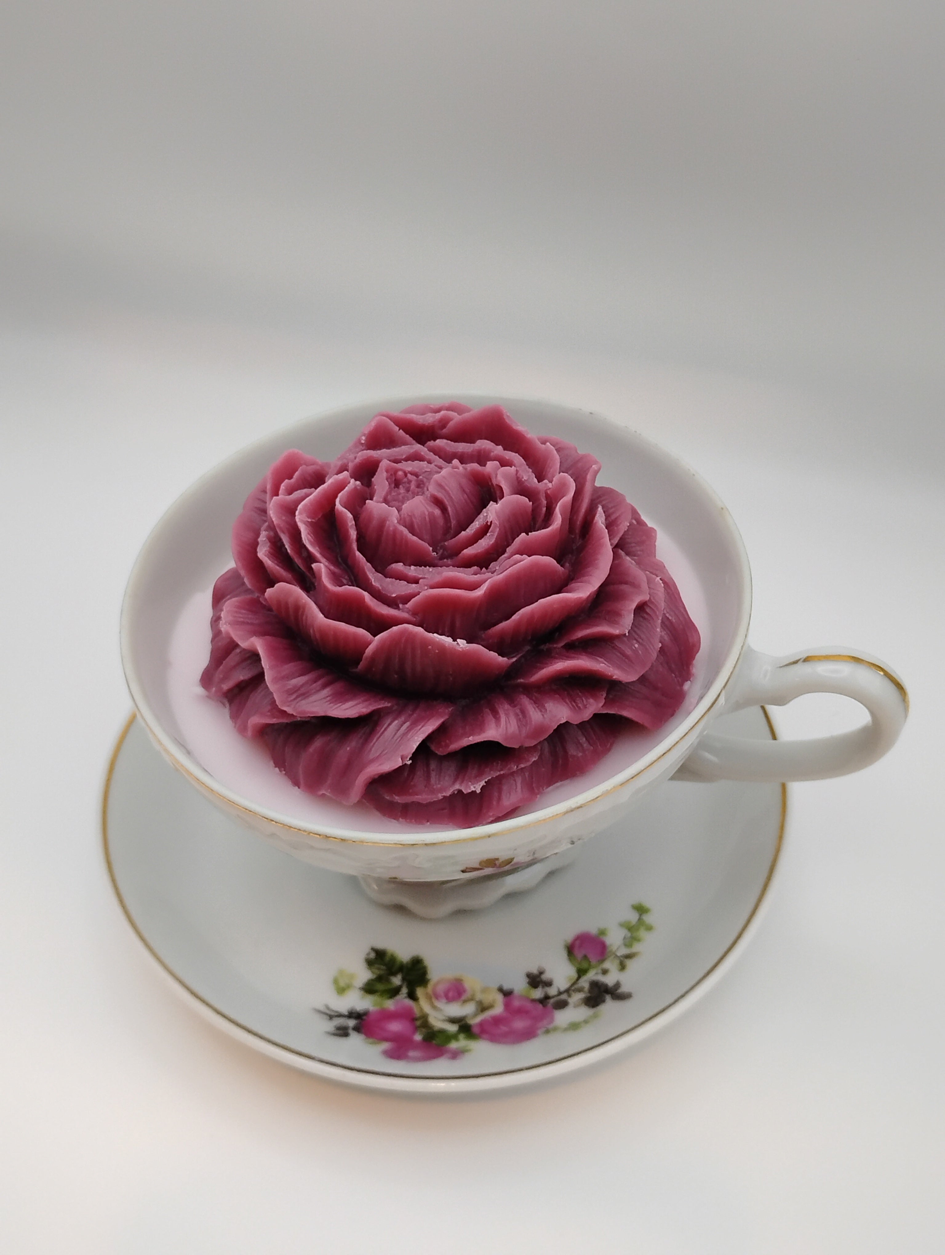 Vintage Tea Cup Wickless Candle