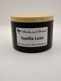 Vanilla Luxe 8 Ounce Soy Candle with Wood Wick