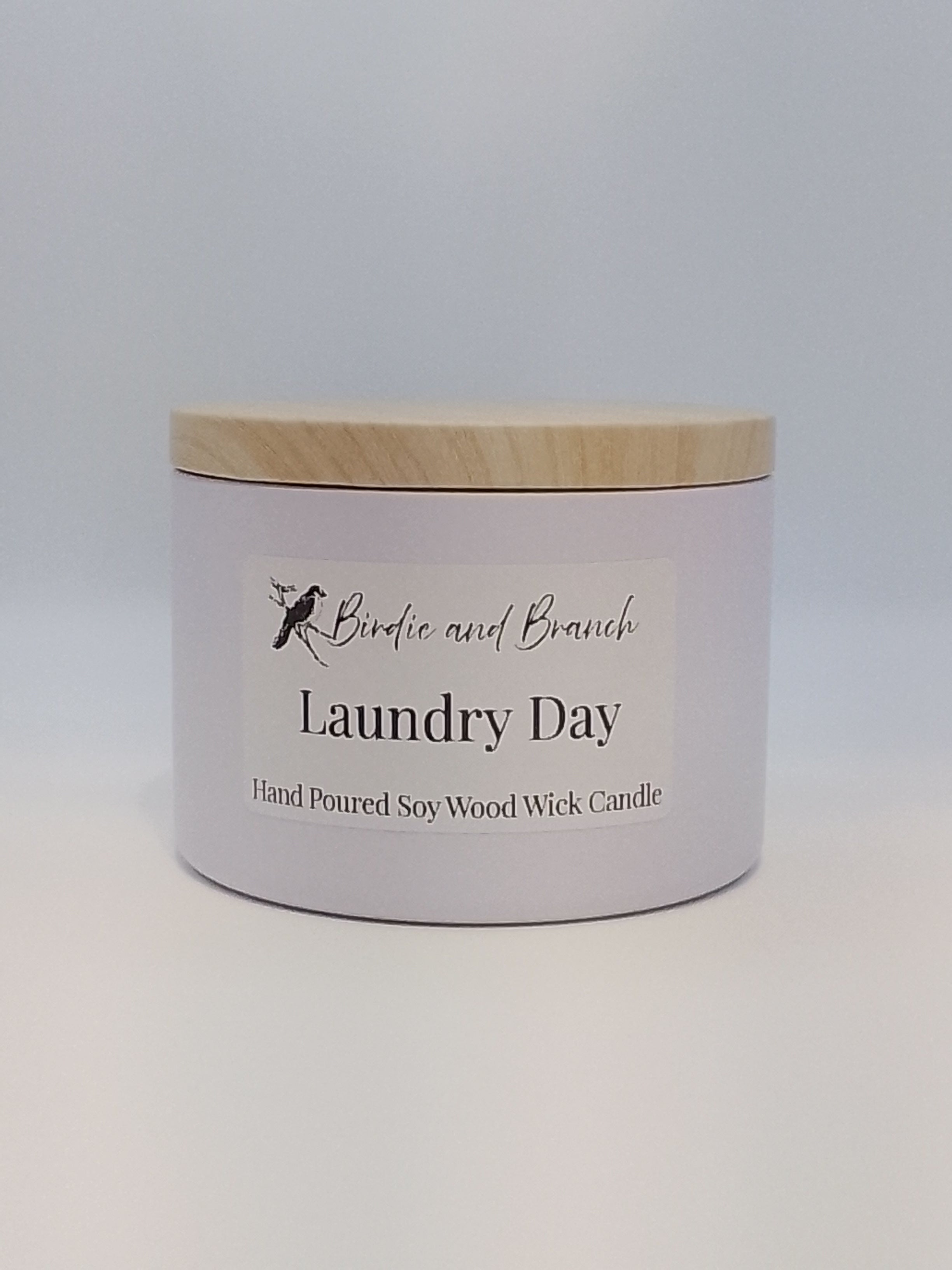 Laundry Day 8 oz. Hand Poured Wood Wick Candle