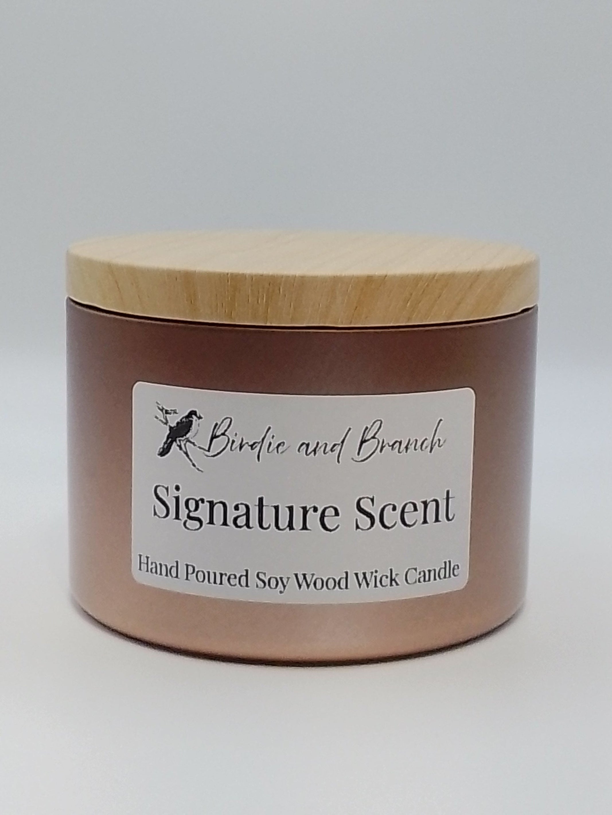 Signature Scent 8 oz. Hand Poured Wood Wick Candle